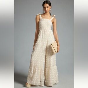 COREY LYNN CALTER SHOULDER-TIE JUMPSUIT